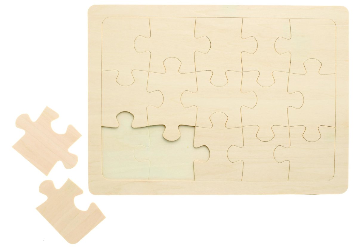 Puzzle en bois 27x20cm 15pcs.